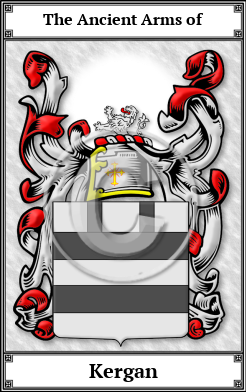 Kergan Family Crest Download (JPG)  Book Plated - 150 DPI