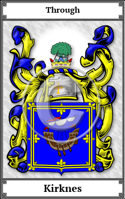 Kirknes Family Crest Download (JPG)  Book Plated - 150 DPI