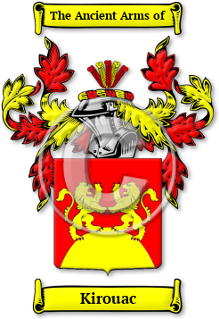 Kirouac Family Crest Download (jpg) Legacy Series - 150 DPI