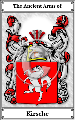 Kirsche Family Crest Download (JPG) Book Plated - 600 DPI