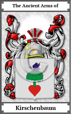Kirschenbaum Family Crest Download (JPG) Book Plated - 600 DPI