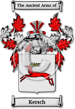 Kersch Family Crest Download (jpg) Legacy Series - 150 DPI