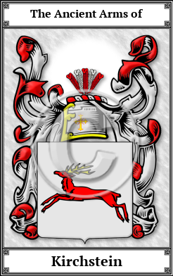 Kirchstein Family Crest Download (JPG)  Book Plated - 150 DPI
