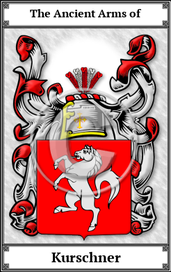 Kurschner Family Crest Download (JPG)  Book Plated - 150 DPI