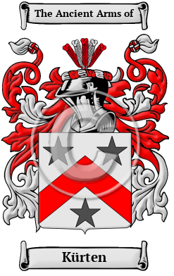 Kürten Family Crest Download (JPG) Heritage Series - 300 DPI