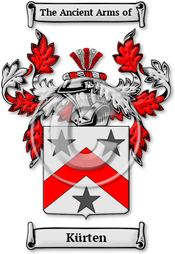 Kürten Family Crest Download (jpg) Legacy Series - 150 DPI