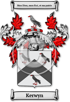 Kerwyn Family Crest Download (JPG) Legacy Series - 600 DPI