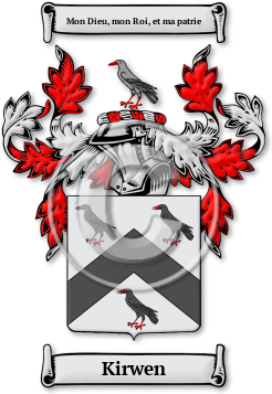 Kirwen Family Crest Download (jpg) Legacy Series - 150 DPI