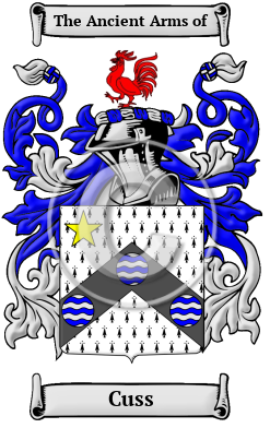 Cuss Family Crest Download (JPG) Heritage Series - 600 DPI