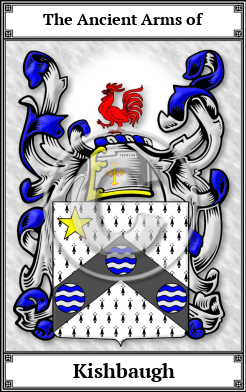 Kishbaugh Family Crest Download (JPG)  Book Plated - 150 DPI