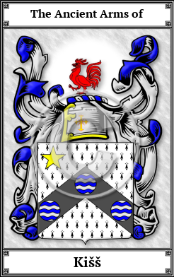 Kišš Family Crest Download (JPG)  Book Plated - 150 DPI