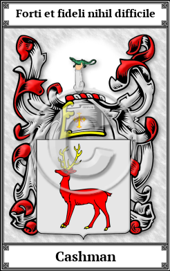 Cashman Family Crest Download (JPG)  Book Plated - 150 DPI