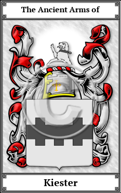 Kiester Family Crest Download (JPG)  Book Plated - 150 DPI