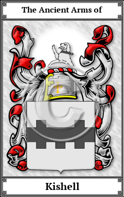 Kishell Family Crest Download (JPG)  Book Plated - 150 DPI