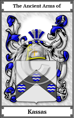 Kassas Family Crest Download (JPG)  Book Plated - 150 DPI