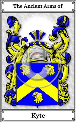 Kyte Family Crest Download (JPG) Book Plated - 600 DPI