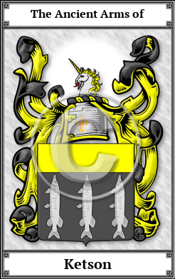 Ketson Family Crest Download (JPG) Book Plated - 600 DPI