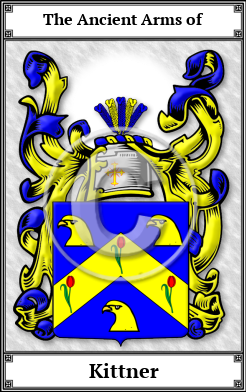 Kittner Family Crest Download (JPG)  Book Plated - 150 DPI