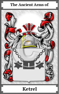 Ketrel Family Crest Download (JPG)  Book Plated - 150 DPI