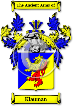 Klauman Family Crest Download (jpg) Legacy Series - 150 DPI