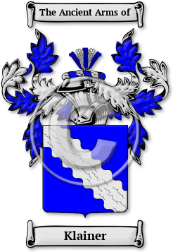 Klainer Family Crest Download (jpg) Legacy Series - 150 DPI