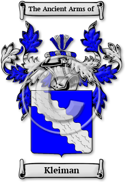 Kleiman Family Crest Download (JPG) Legacy Series - 300 DPI