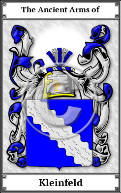 Kleinfeld Family Crest Download (JPG)  Book Plated - 150 DPI