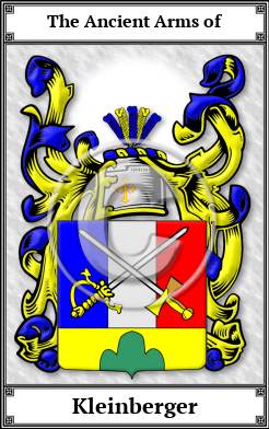 Kleinberger Family Crest Download (JPG)  Book Plated - 150 DPI