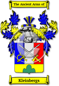Kleinbergs Family Crest Download (jpg) Legacy Series - 150 DPI
