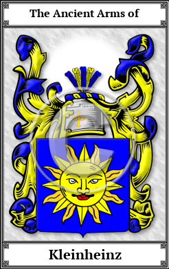 Kleinheinz Family Crest Download (JPG)  Book Plated - 150 DPI