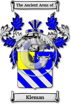 Kleman Family Crest Download (jpg) Legacy Series - 150 DPI