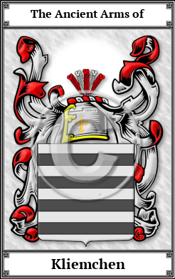 Kliemchen Family Crest Download (JPG) Book Plated - 600 DPI