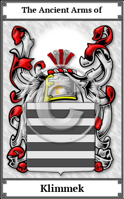 Klimmek Family Crest Download (JPG)  Book Plated - 150 DPI