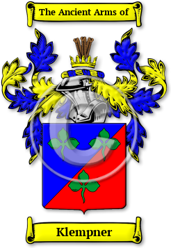 Klempner Family Crest Download (jpg) Legacy Series - 150 DPI