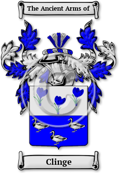 Clinge Family Crest Download (jpg) Legacy Series - 150 DPI