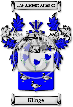 Klinge Family Crest Download (jpg) Legacy Series - 150 DPI