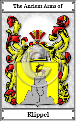 Klippel Family Crest Download (JPG)  Book Plated - 150 DPI