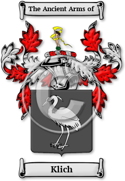 Klich Family Crest Download (jpg) Legacy Series - 150 DPI