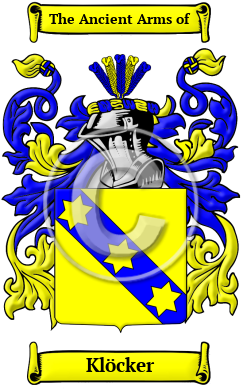 Klöcker Family Crest Download (JPG) Heritage Series - 300 DPI
