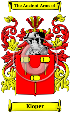 Kloper Family Crest/Coat of Arms