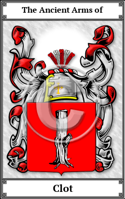 Clot Family Crest Download (JPG)  Book Plated - 150 DPI