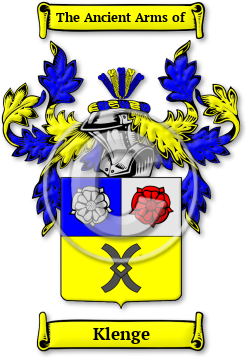 Klenge Family Crest Download (JPG) Legacy Series - 600 DPI