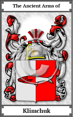 Klimchuk Family Crest Download (JPG) Book Plated - 600 DPI