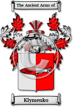 Klymenko Family Crest Download (jpg) Legacy Series - 150 DPI