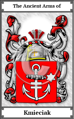 Kmieciak Family Crest Download (JPG) Book Plated - 600 DPI