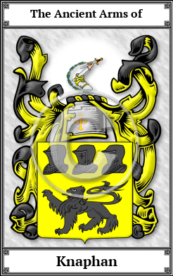 Knaphan Family Crest Download (JPG) Book Plated - 600 DPI