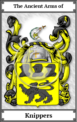 Knippers Family Crest Download (JPG)  Book Plated - 150 DPI