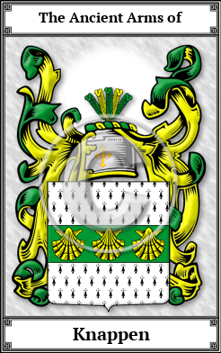 Knappen Family Crest Download (JPG)  Book Plated - 150 DPI