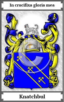 Knatchbul Family Crest Download (JPG)  Book Plated - 150 DPI