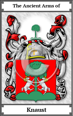 Knaust Family Crest Download (JPG)  Book Plated - 150 DPI